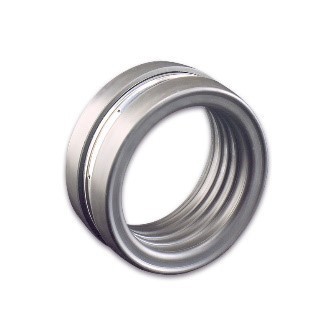 A close-up of a metal ring