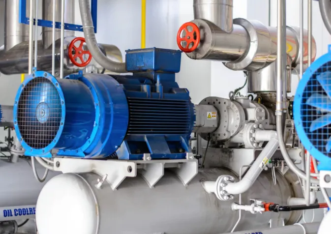 Air conditioning equipment in a factory