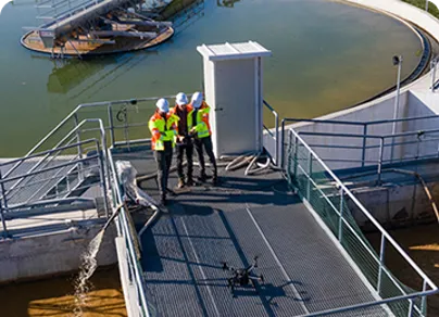 3 Enigneers Working On A Seal