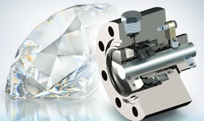 A diamond is shown with a seal